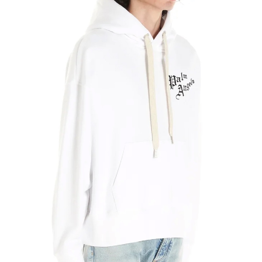 Palm Angels Printed Cotton Scared Heart Hoddie | Mens Size M
